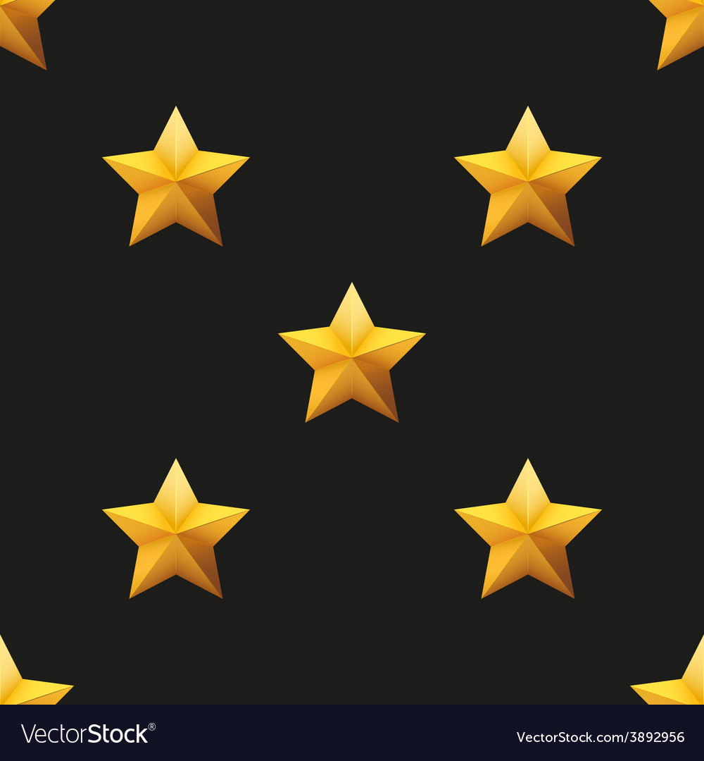 Gold star universal seamless patterns