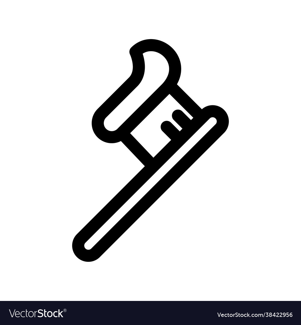 Graphic toothbrush icon