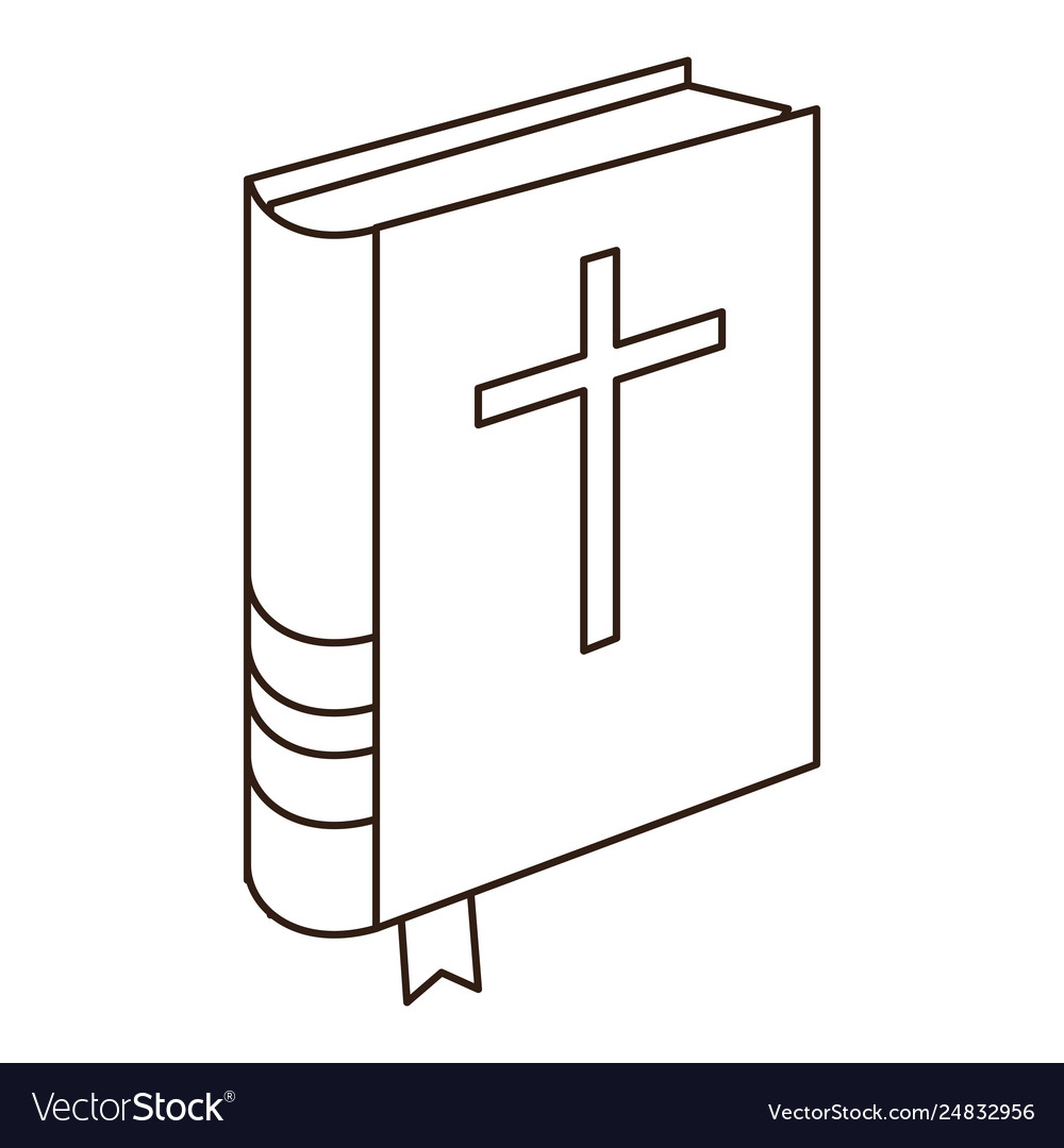 Holy bible book Royalty Free Vector Image - VectorStock