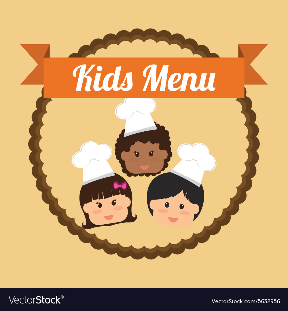 Kids menu design