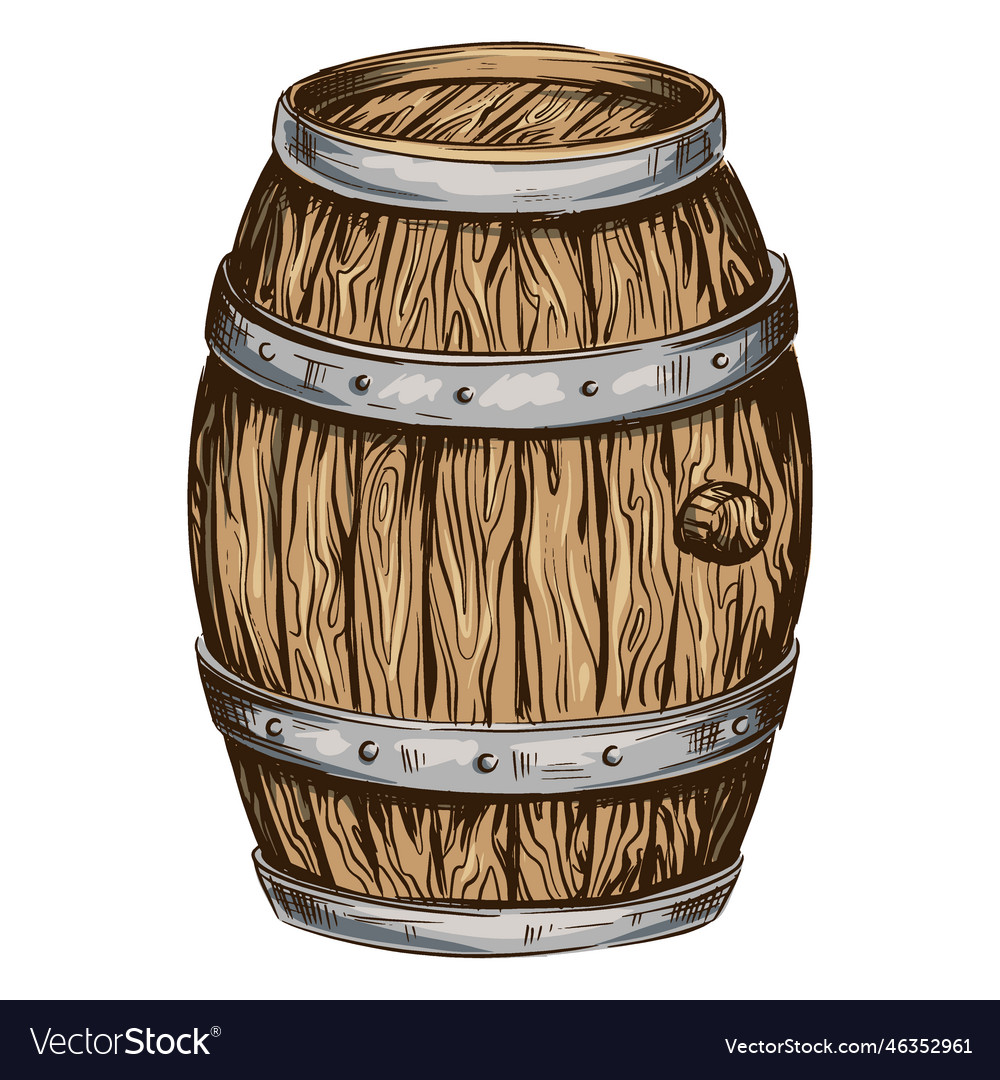 Beer barrel Royalty Free Vector Image VectorStock