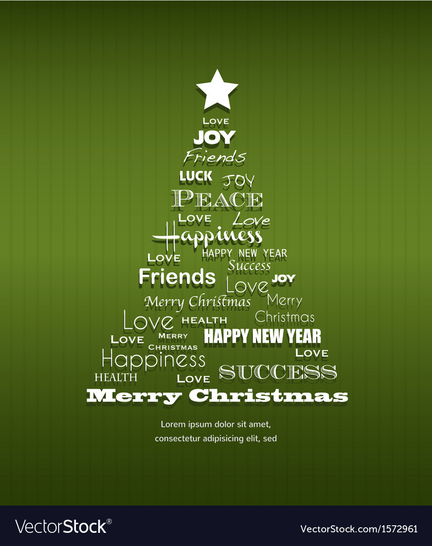 Christmas background with tree full Royalty Free Vector