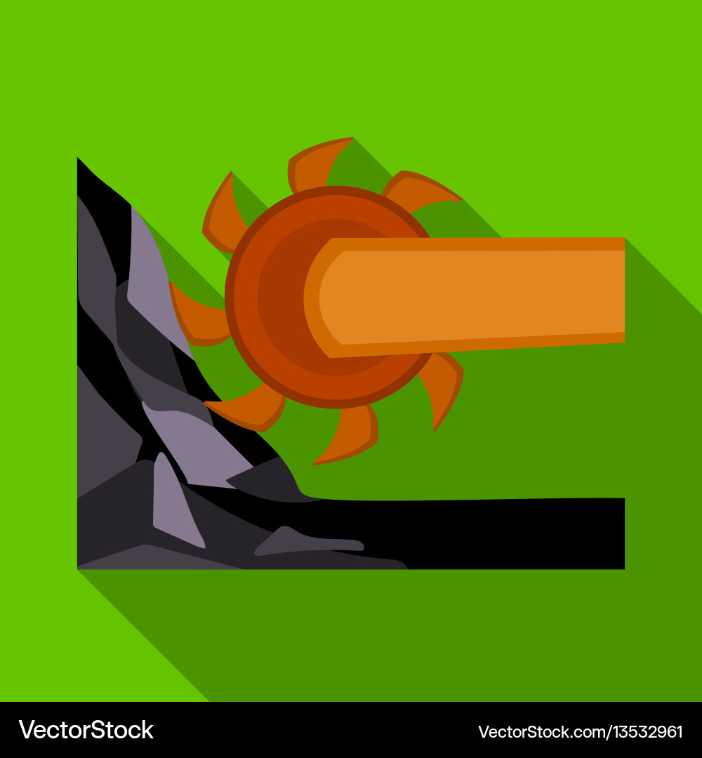 Extraction Vector Image Large cutting wheel machine for extraction Vector Image