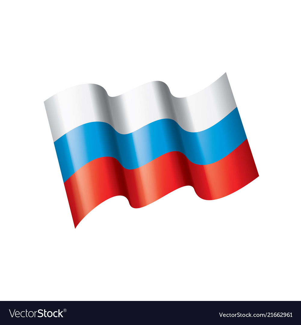 Russia flag Royalty Free Vector Image - VectorStock