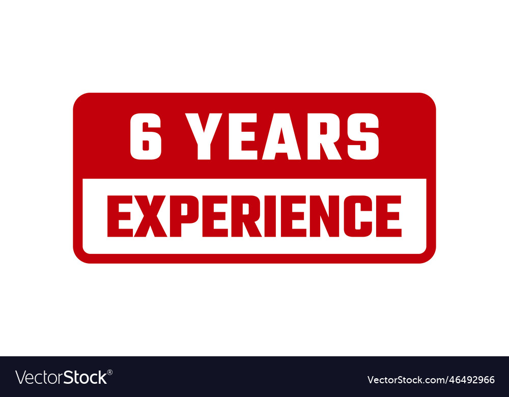 6 years experience rubber stamp