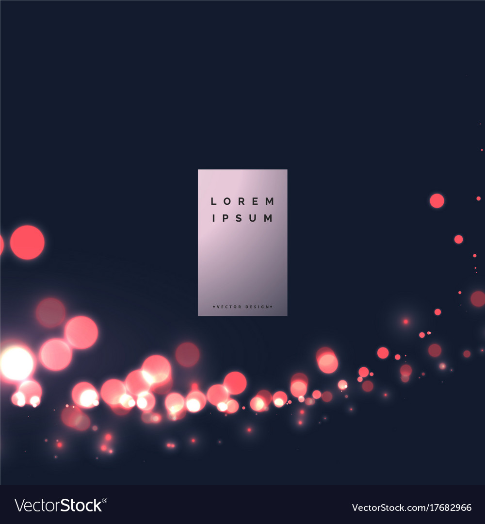 City Light Bokeh Background Royalty Free Vector Image