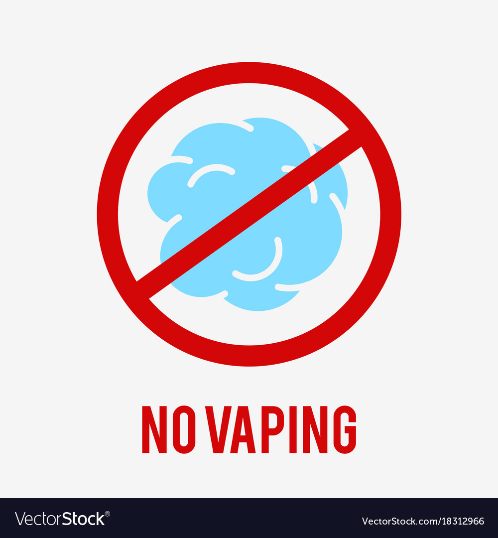 No vaping sign Royalty Free Vector Image - VectorStock