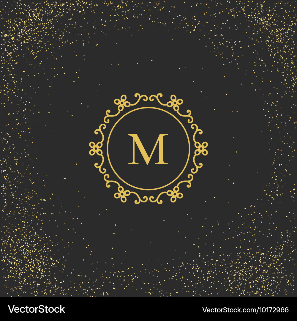 Vintage monogram Royalty Free Vector Image - VectorStock