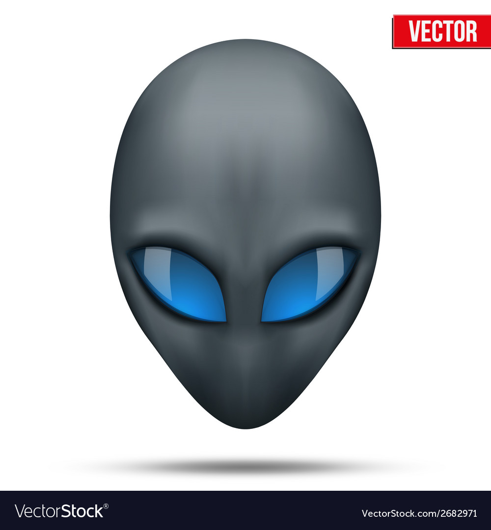 Alien head creature from another world Royalty Free Vector