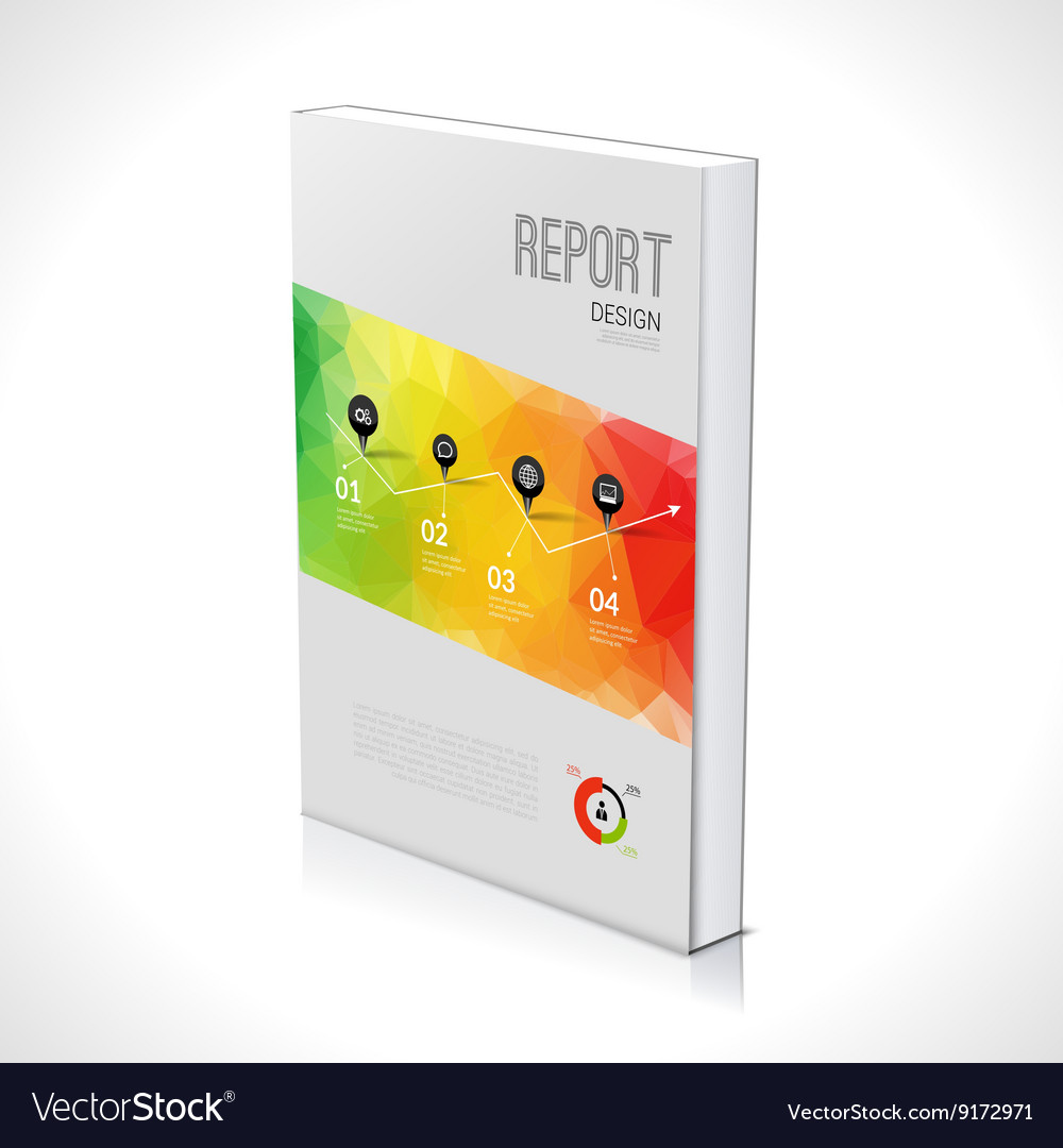 Business design template cover brochure book