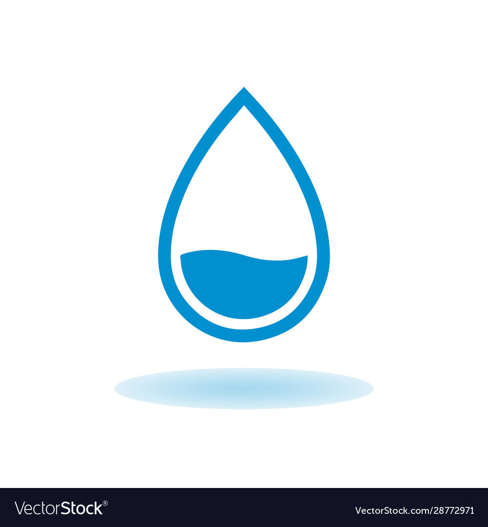 Drop icon flat design best stock isolated