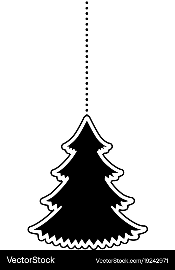 Pine tree hanging icon Royalty Free Vector Image