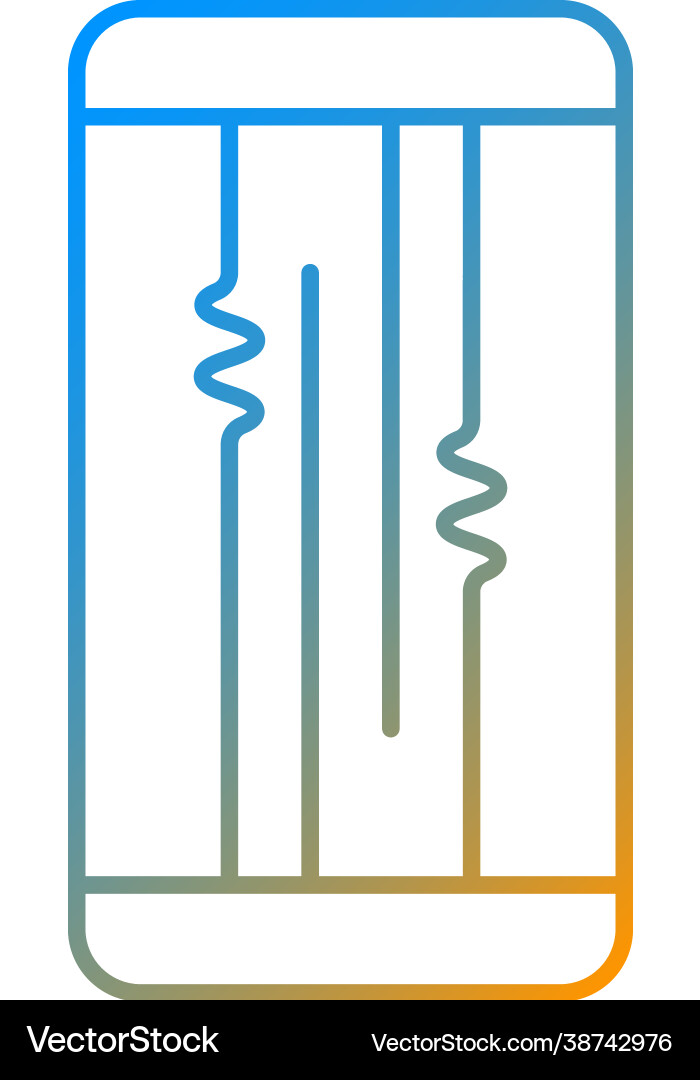 Display or lcd issues gradient linear icon Vector Image
