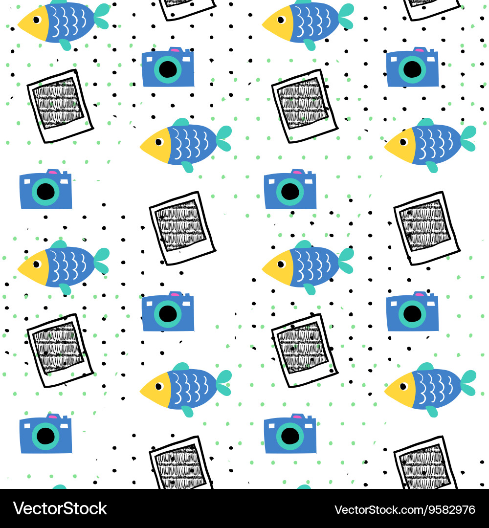 Seamless summer pattern Royalty Free Vector Image