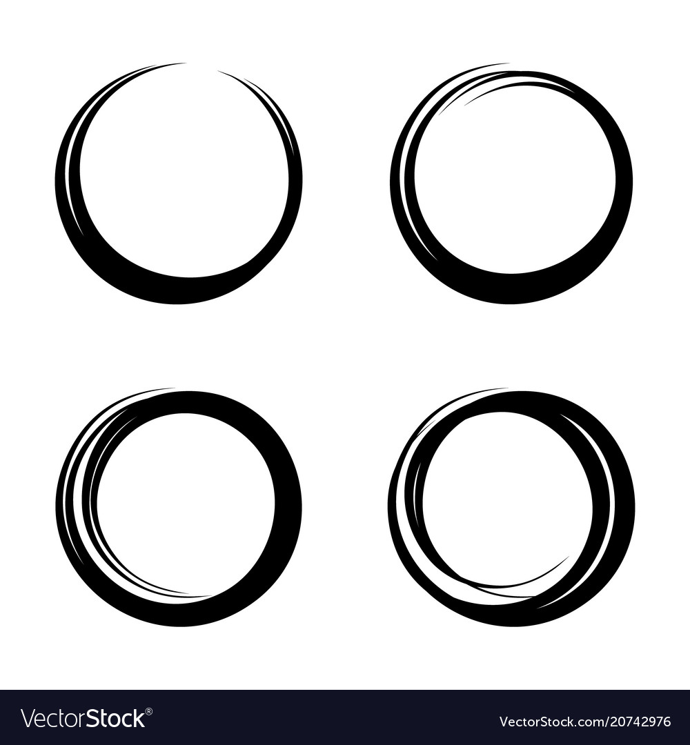 Sketch circle Royalty Free Vector Image - VectorStock