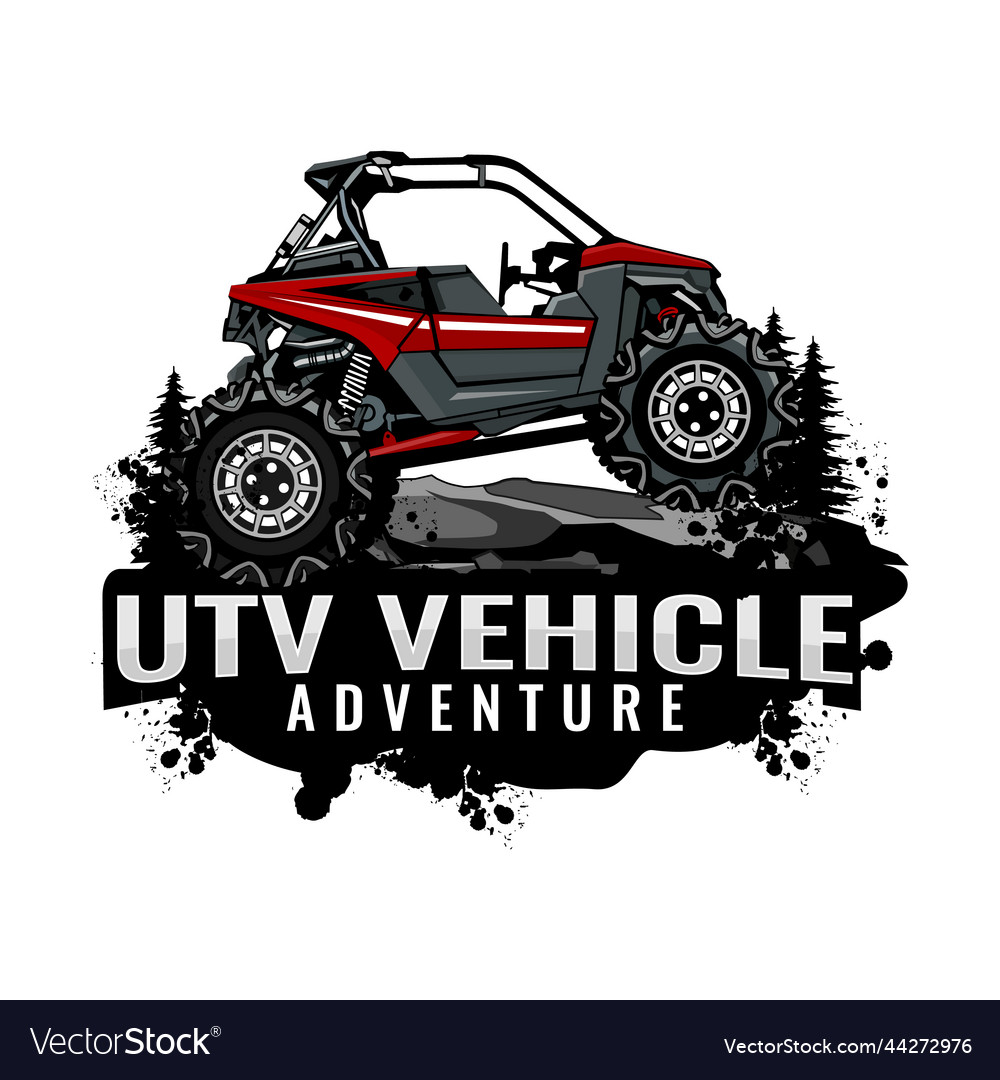 Utv logo design icon Royalty Free Vector Image