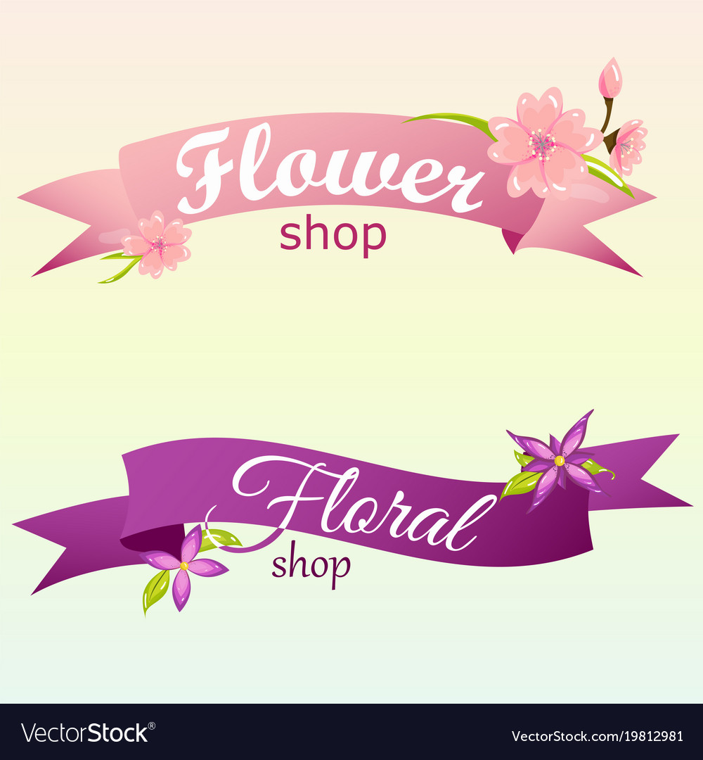 Logo for flower shop. Stylized yellow flowers on white background. Vector  illustration in modern style Stock Vector | Adobe Stock