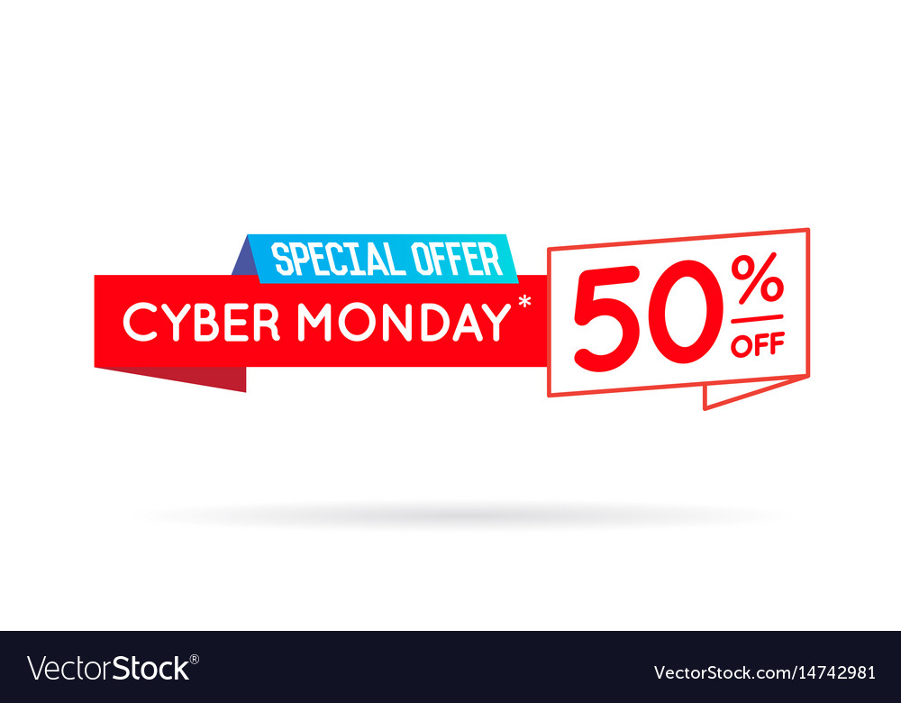 Cyber monday sale sign banner poster ready for web