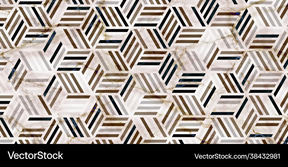 Geometric seamless pattern with polygonal Vector Image