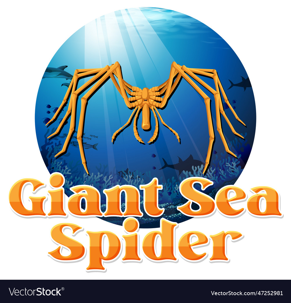 Giant sea spider deep creature