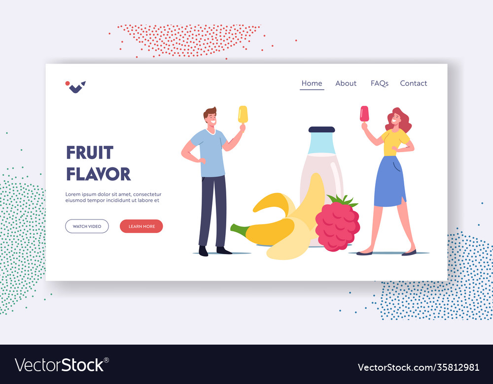 Homemade icecream landing page template tiny