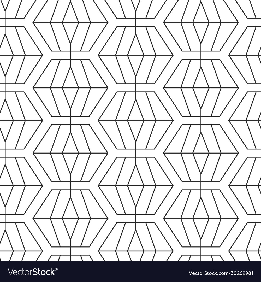 Retro geometric seamless pattern