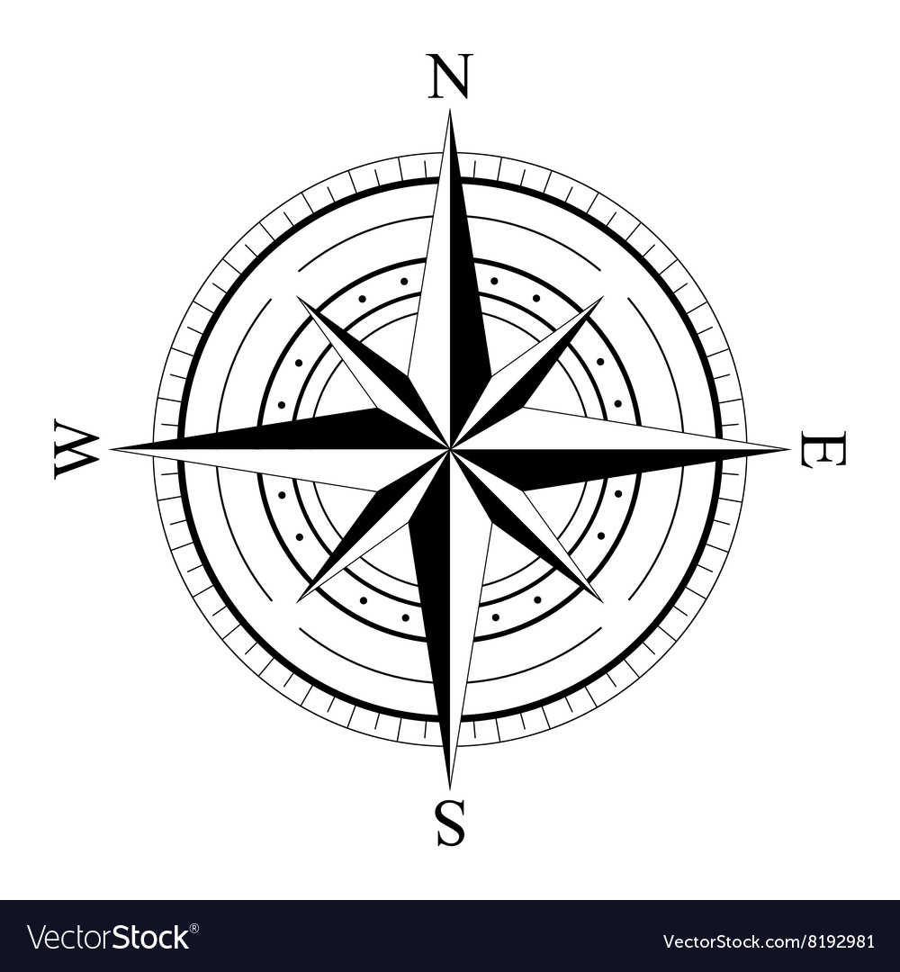 Wind Rose Compas Royalty Free Vector Image Vectorstock