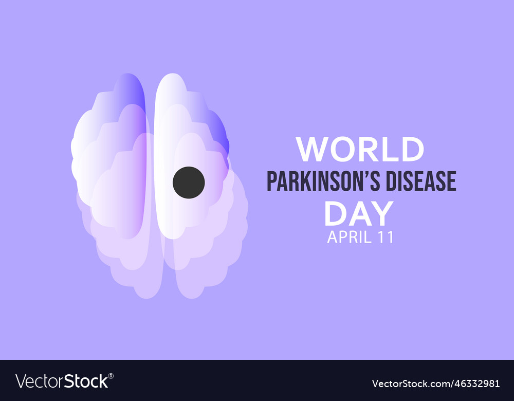 World parkinsons disease day Royalty Free Vector Image