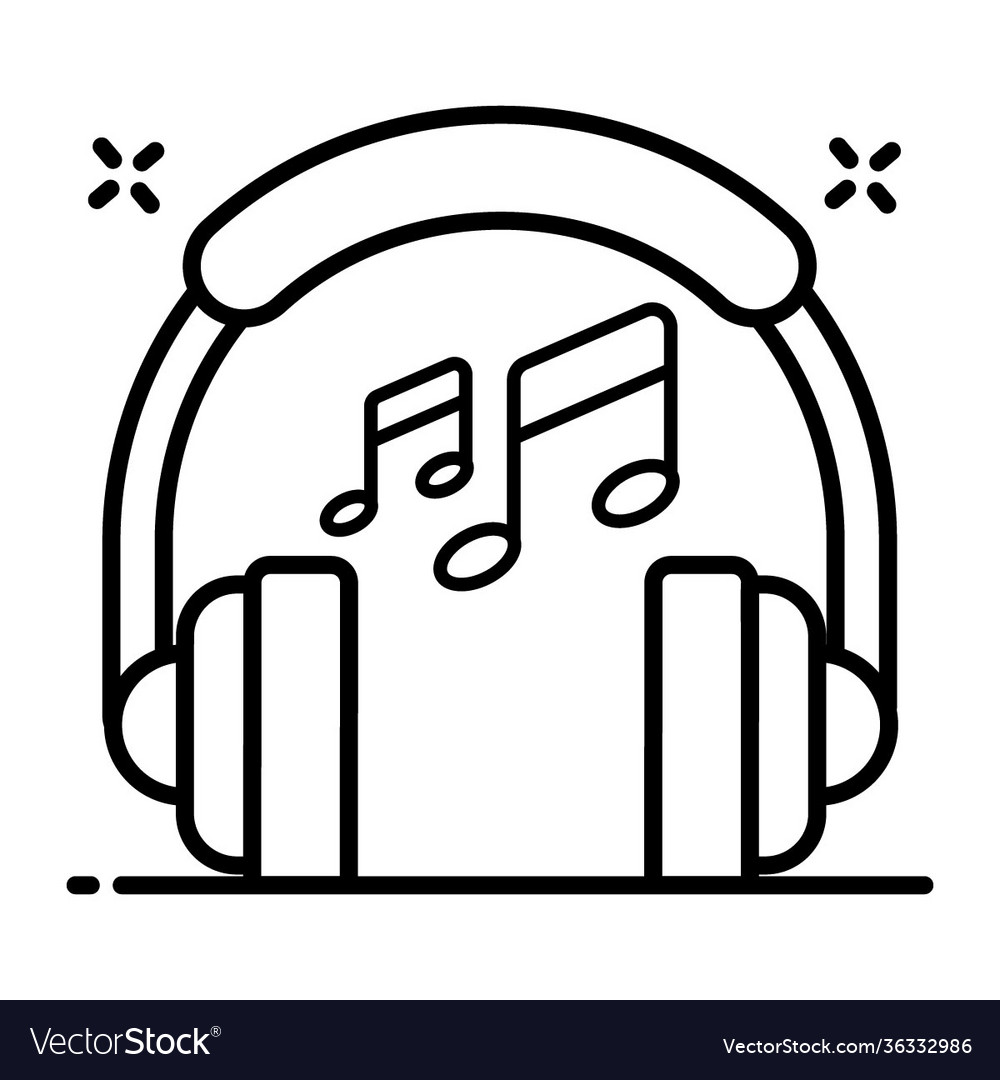 Headphones Royalty Free Vector Image - VectorStock