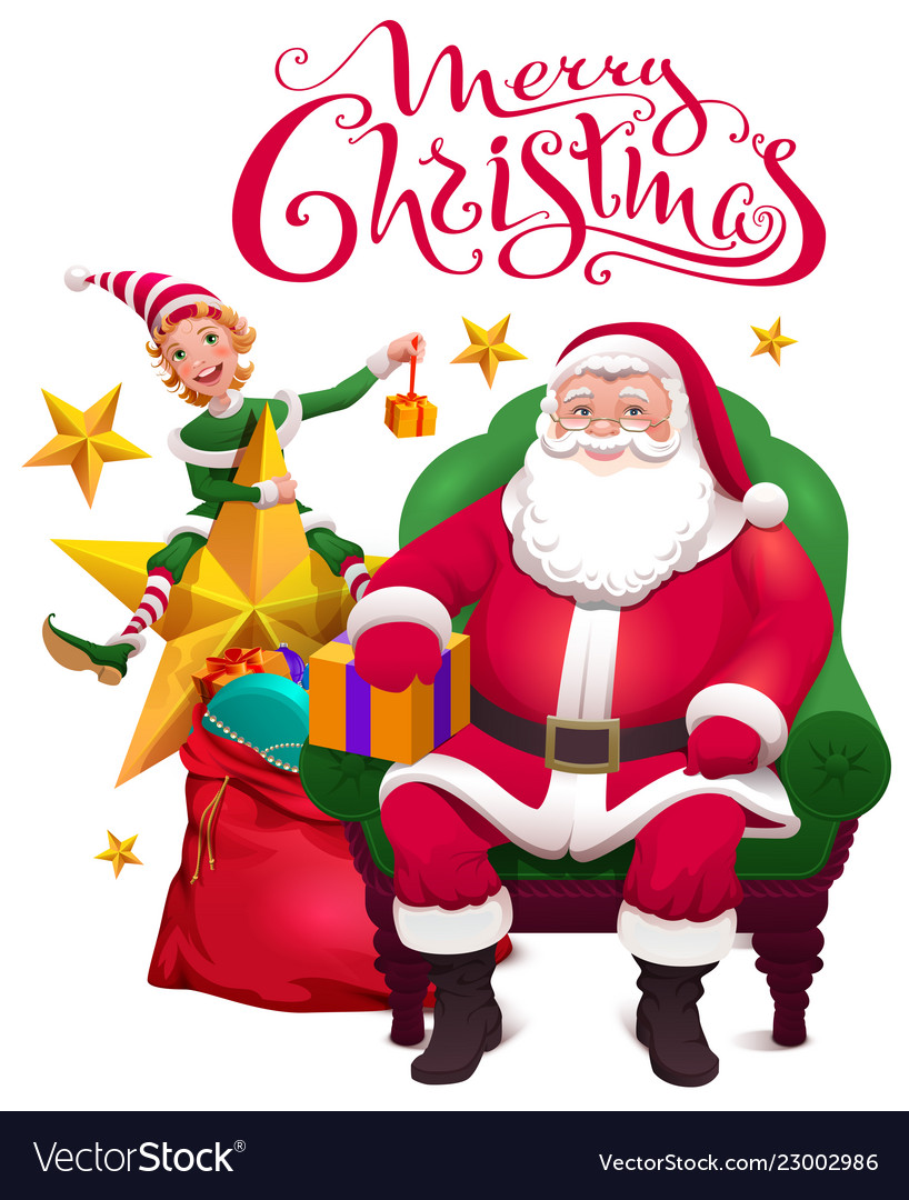 merry christmas santa claus wallpaper