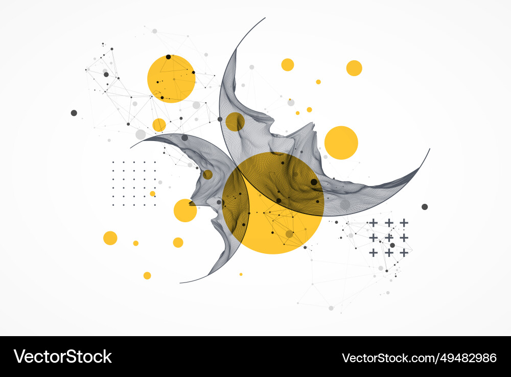 Modern science or technology elements trendy Vector Image
