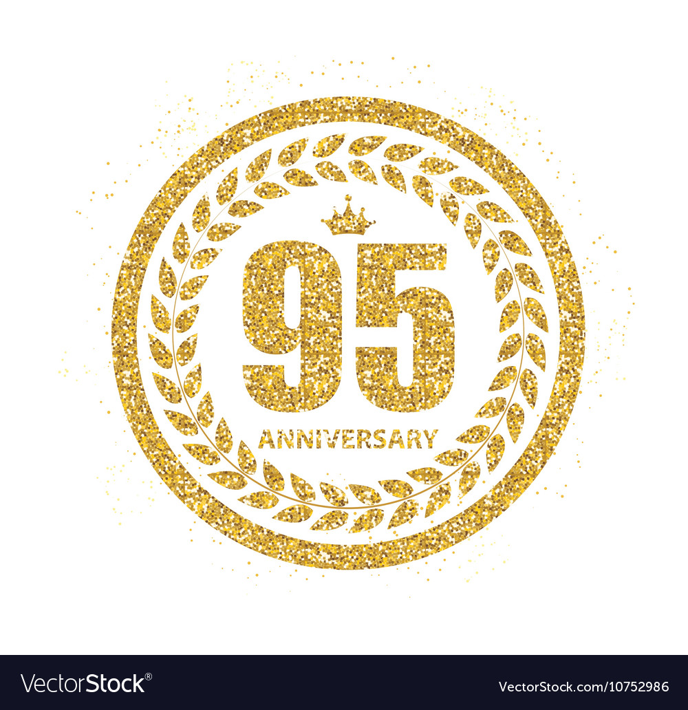 Template logo 95 years anniversary