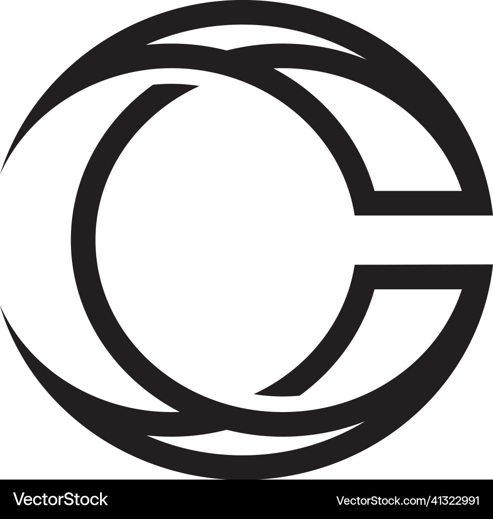 Initial letter c logo design concept Royalty Free Vector