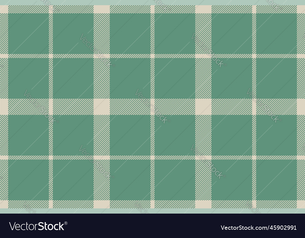 Plaid background check seamless pattern in green Vector Image