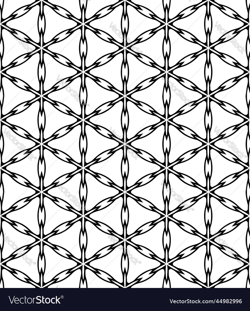 Black and white seamless abstract pattern Vector Image