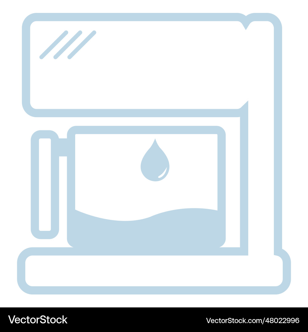 Coffee maker line icon Royalty Free Vector Image