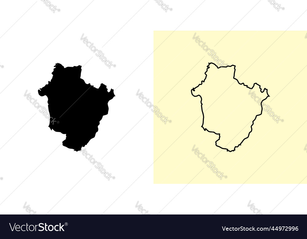 Hajdu-bihar map hungary europe filled Royalty Free Vector