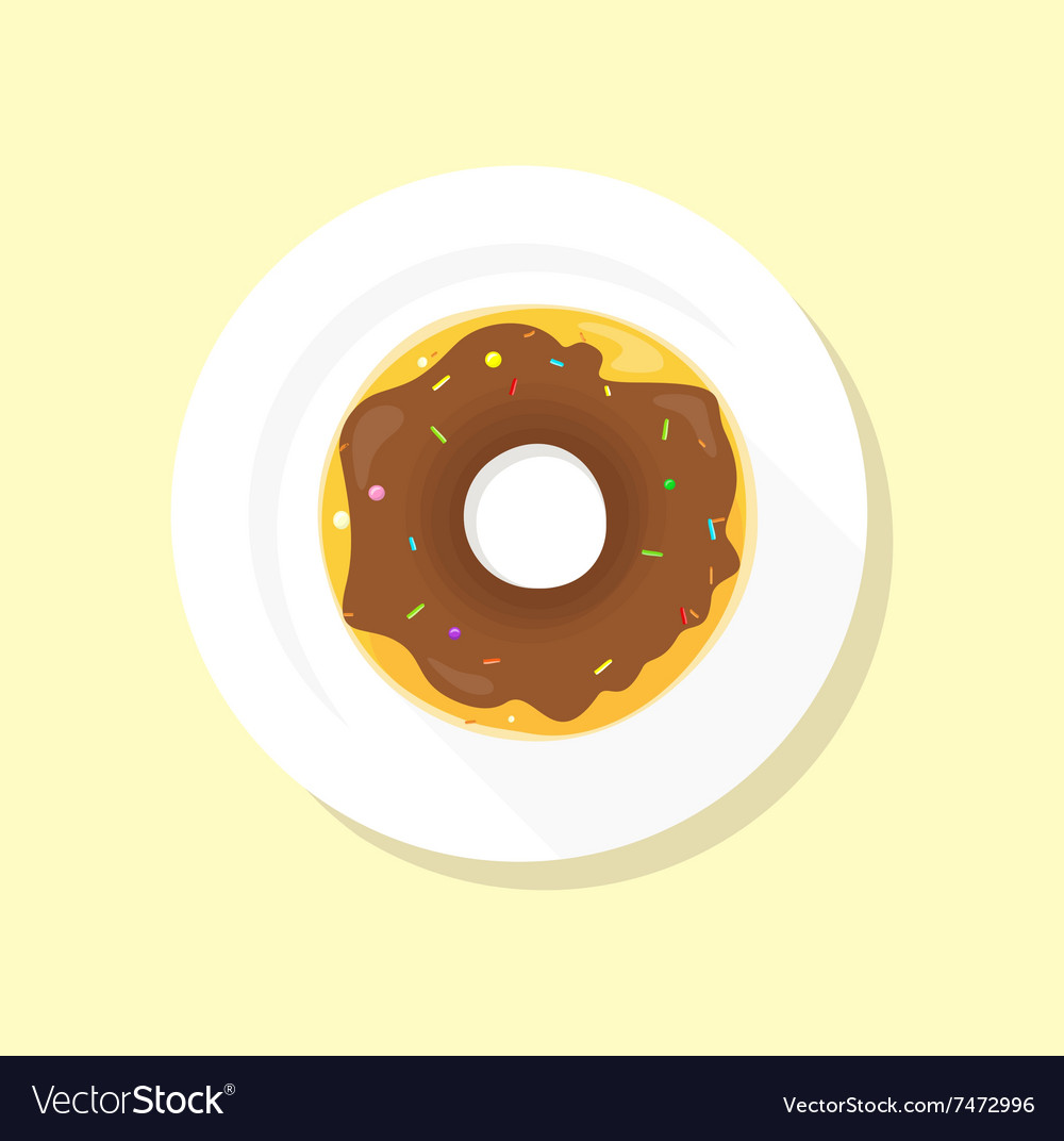 sweet donuts set design flat food food set design