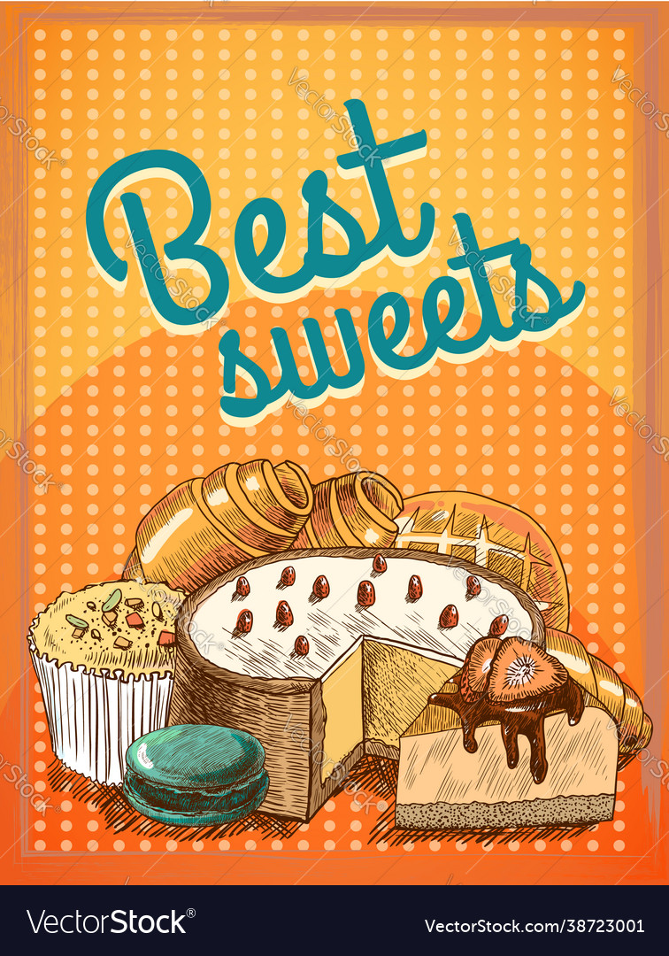 Best sweets pastry poster