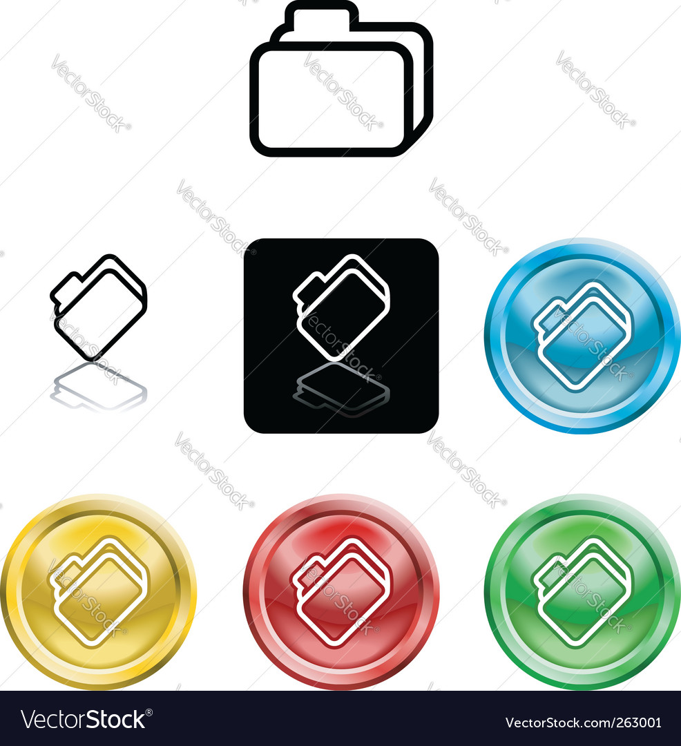 File document folder Royalty Free Vector Image