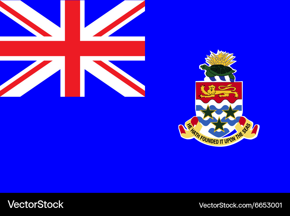 Flag of cayman islands Royalty Free Vector Image