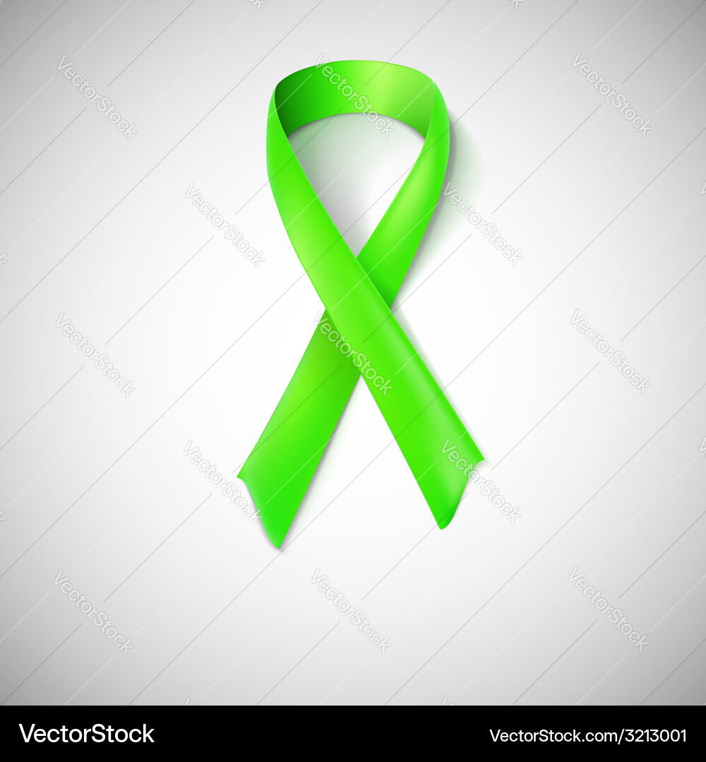 Green ribbon loop Royalty Free Vector Image - VectorStock