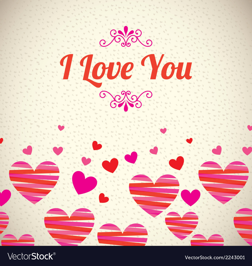 Love design over pattern background