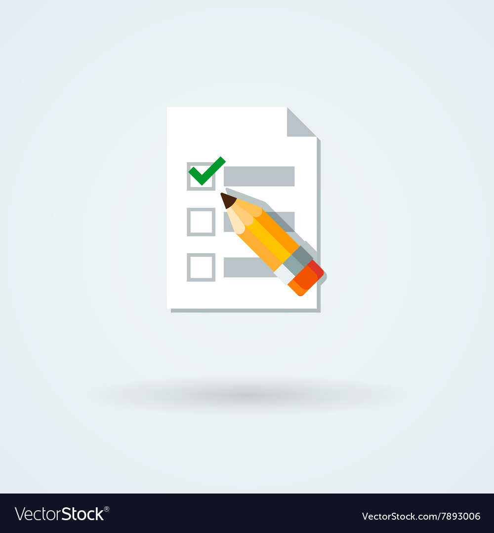 Paper and pencil icon Royalty Free Vector Image