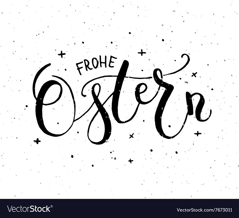 Ostern easter in german postcard card invitation