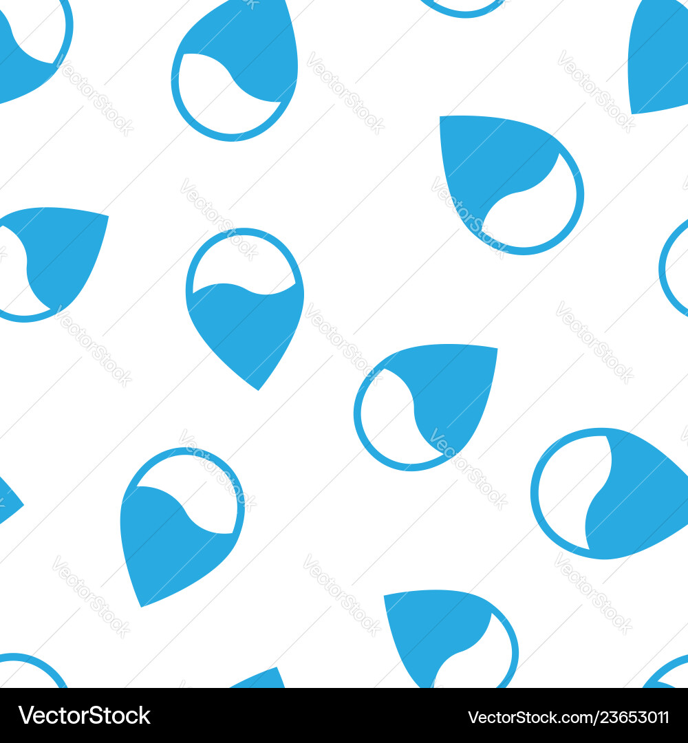 Water drop icon seamless pattern background Vector Image