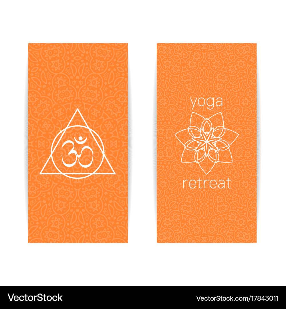 Yoga Class And Studio Template Banner Royalty Free Vector