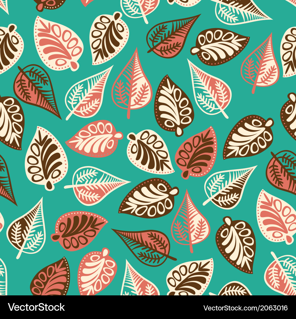 A seamless pattern with leafautumn leaf background