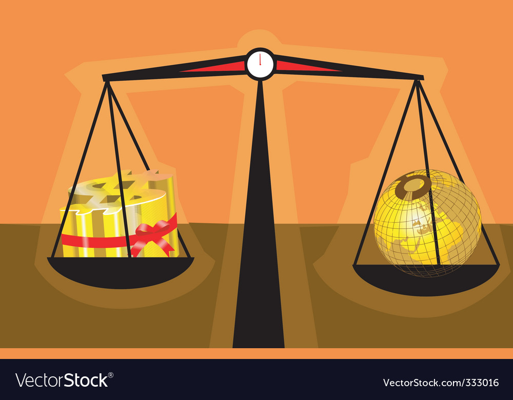 Common balance Royalty Free Vector Image - VectorStock