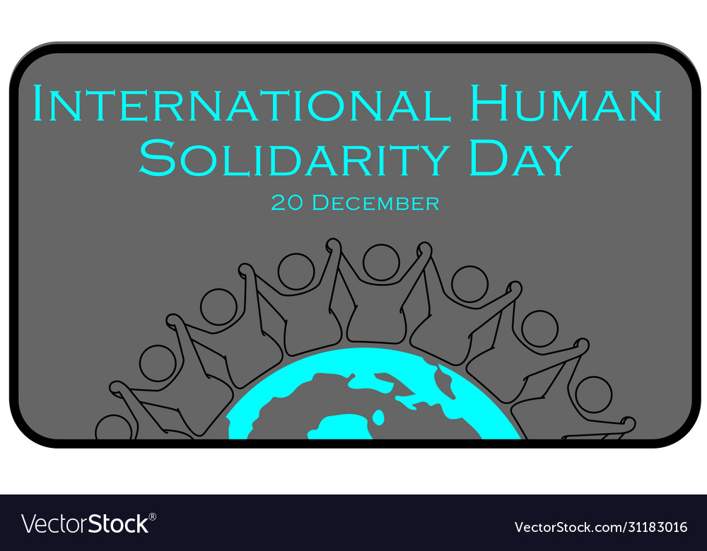 International human solidarity day banner